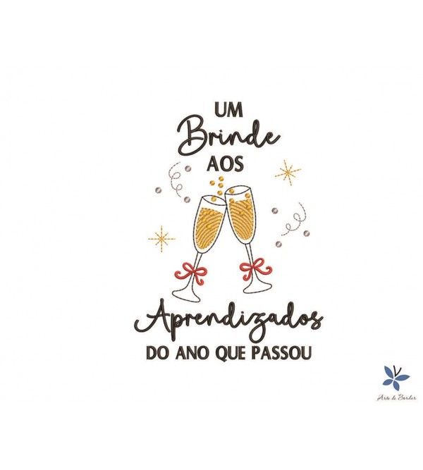Matriz de Bordado Ano Novo 007