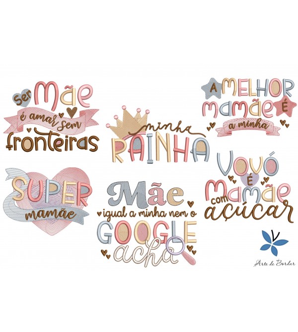 Matrizes de Bordado Coleção Dia das Mães 015