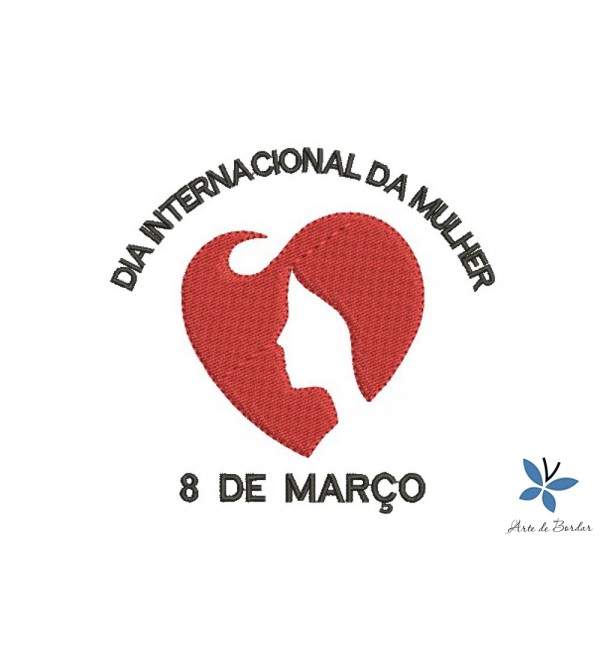 Matriz de Bordado Dia Internacional da Mulher 001