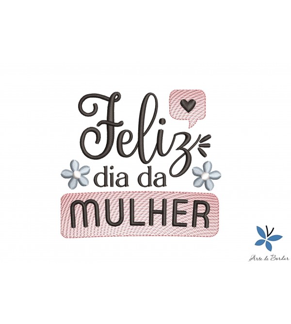 Matriz de Bordado Dia Internacional da Mulher 002