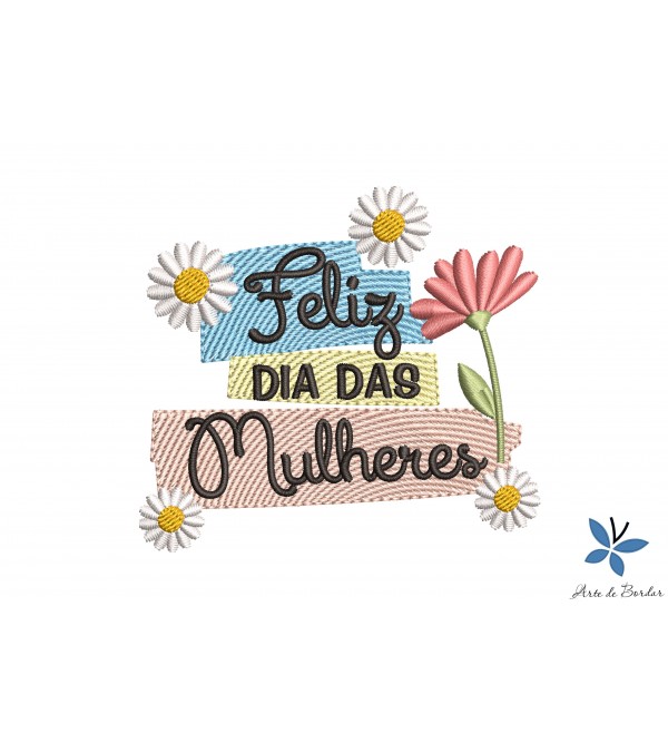 Matriz de Bordado Dia Internacional da Mulher 010