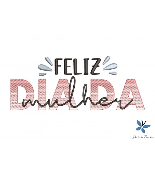 Matriz de Bordado Dia Internacional da Mulher 012