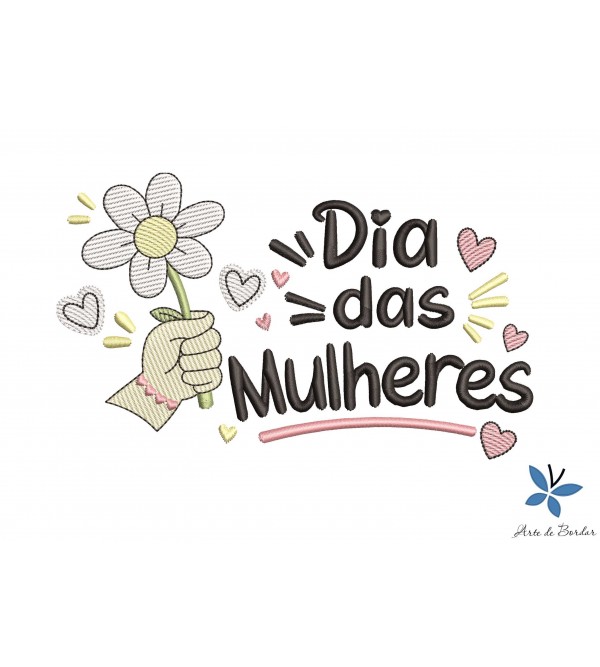 Matriz de Bordado Dia Internacional da Mulher 013