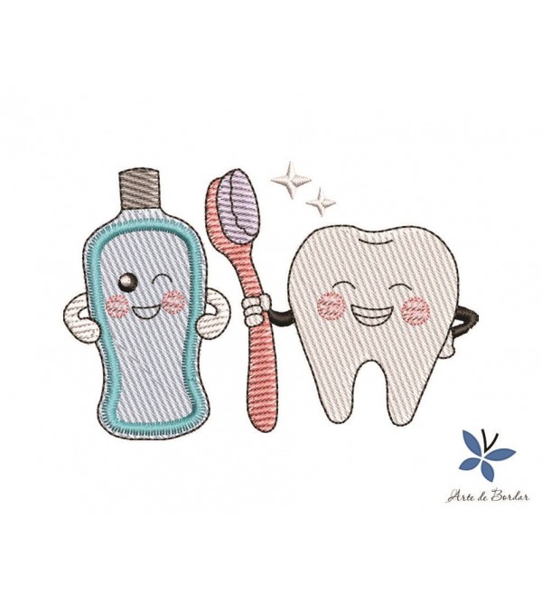Matriz de Bordado Dentinhos 010