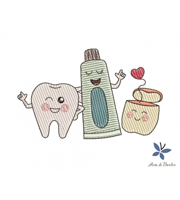 Matriz de Bordado Dentinhos 011