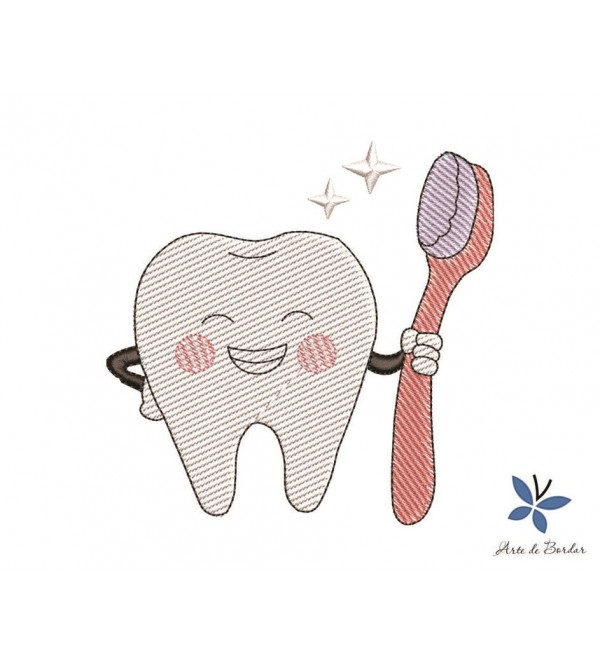 Matriz de Bordado Dentinhos 012