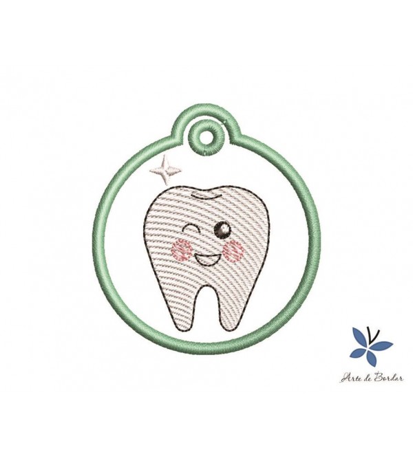 Matriz de Bordado Dentinhos 014