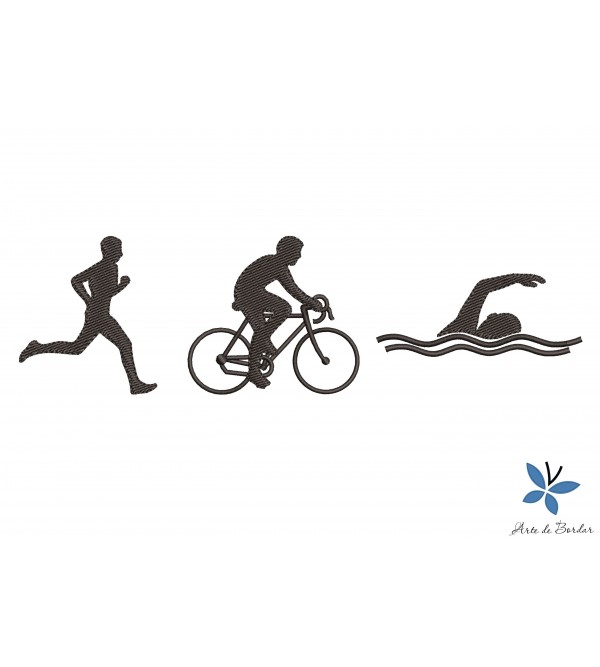 Matriz de Bordado Triathlon 001