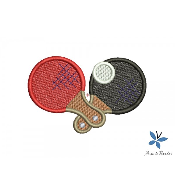 Matriz de Bordado Raquetes de Tenis de Mesa 001