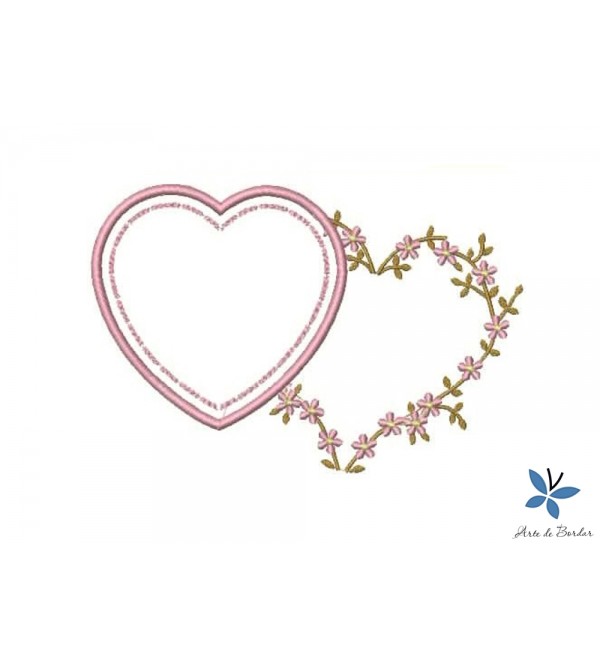 Heart with Flowers 001