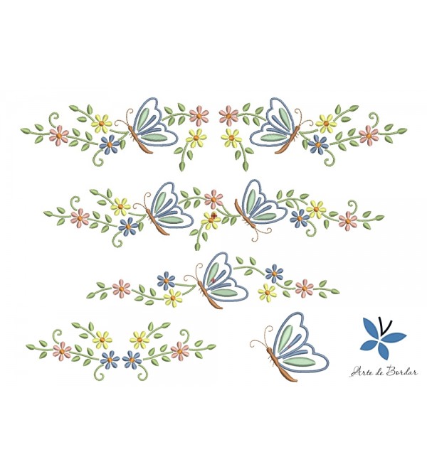 Butterflies and Flowers 014