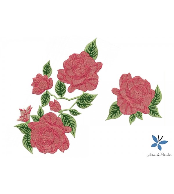 Matrizes de Bordado Coleção de Rosas 011