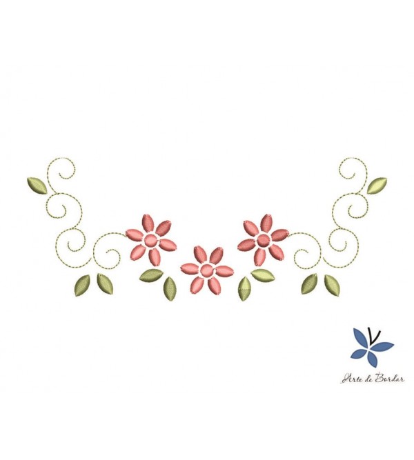Matriz de Bordado Flor 003