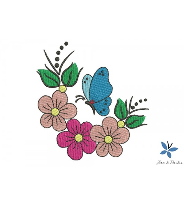 Butterflies and Flowers 003