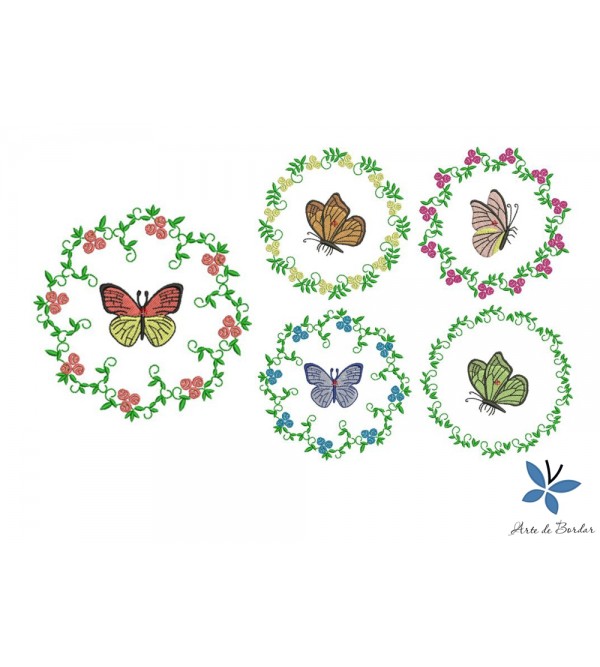 Butterflies and Flowers 004