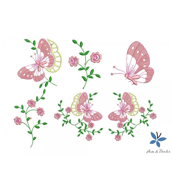 Butterflies and Flowers 010