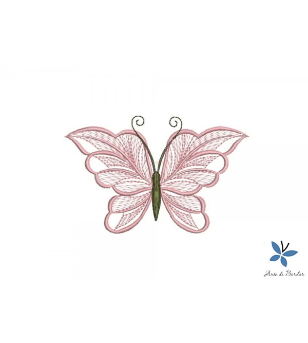 Matriz de Bordado Borboleta 3D 003