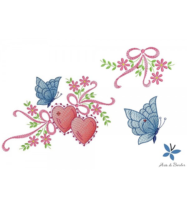 Butterflies and Flowers 012