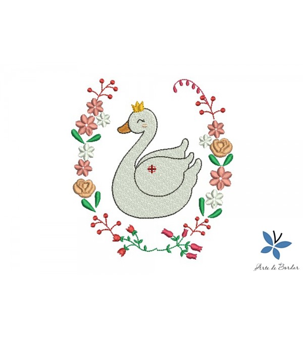 Matriz de Bordado Cisne 003