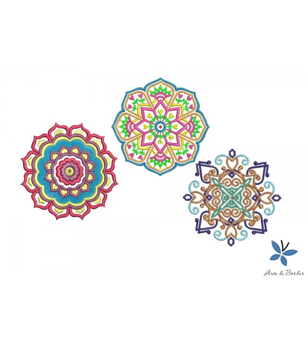 Matrizes de Bordado Mandalas 002