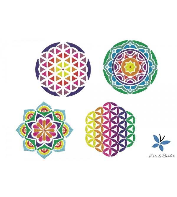 Matrizes de Bordado Mandalas 003