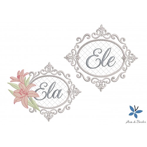 Matrizes de Bordado Ele E Ela 001