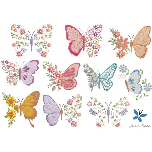 Butterflies and Flowers 019