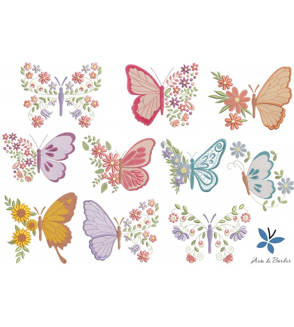 Butterflies and Flowers 019