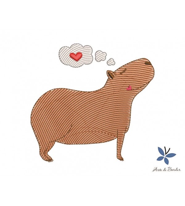 Matriz de Bordado Capivara 001