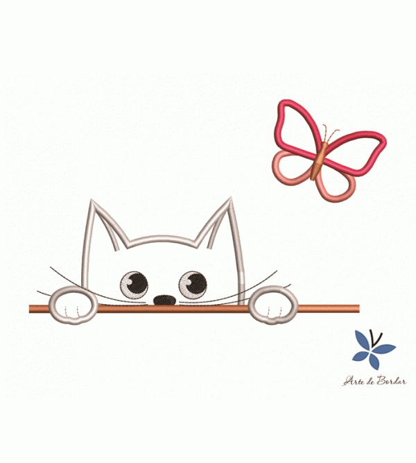 Matriz de Bordado Gatinho 010