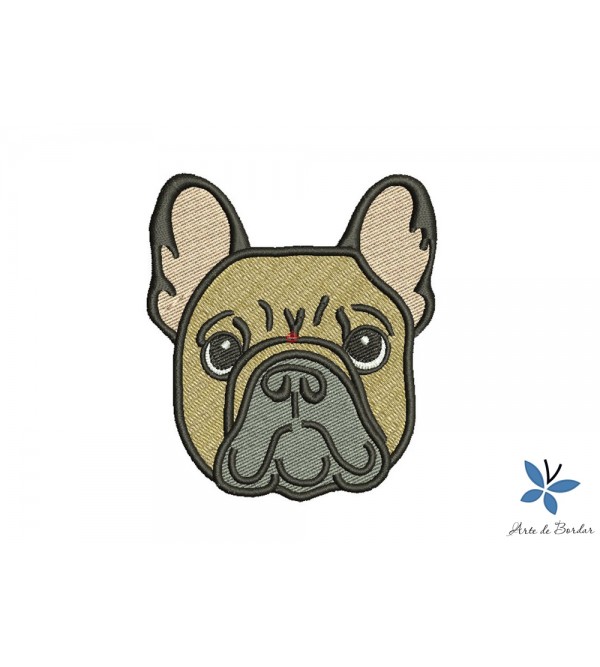 Matriz de Bordado Cachorrinho Bulldog 002
