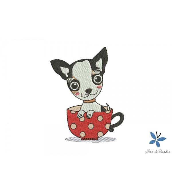 Matriz de Bordado Cachorrinho Chihuahua 002