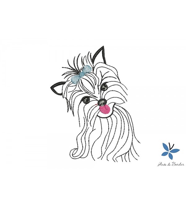 Matriz de Bordado Cachorrinho Yorkshire 002