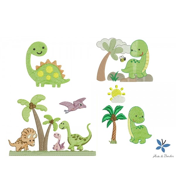 Matrizes de Bordado Dinossauros 002