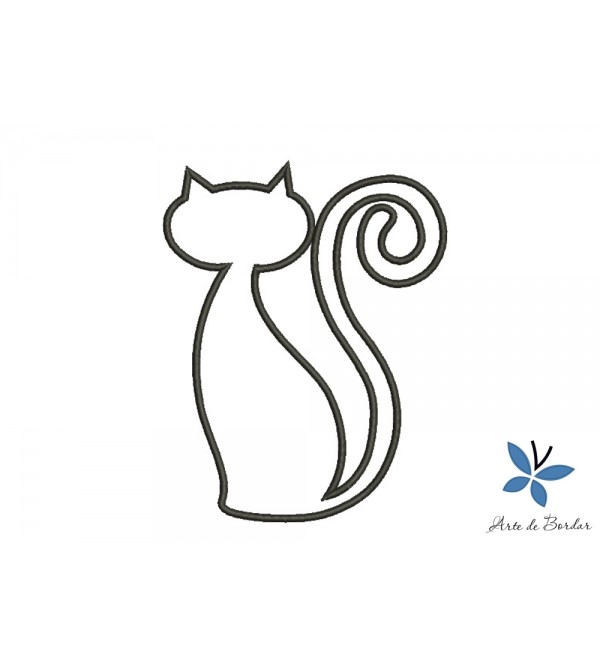 Matriz de Bordado Gatinho 007