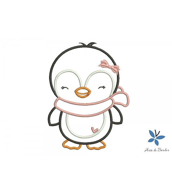 Matriz de Bordado Pinguim 002