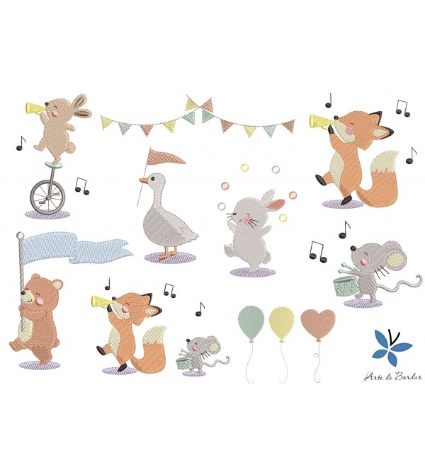 Matrizes de Bordado Coleção Animais 002