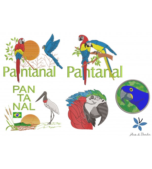 Matrizes de Bordado Coleção Pantanal 001