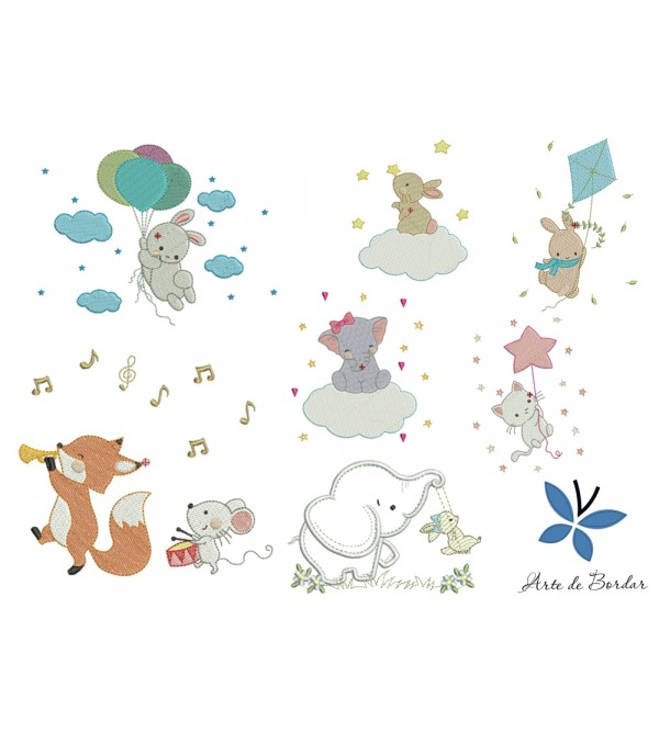 Matrizes de Bordado Coleção ANIMAIS 027