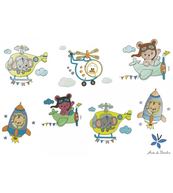Matrizes de Bordado Coleção ANIMAIS 020