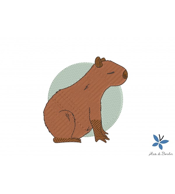 Matriz de Bordado Capivara 002