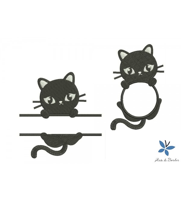 Matrizes de Bordado Coleção Gatinhos 007