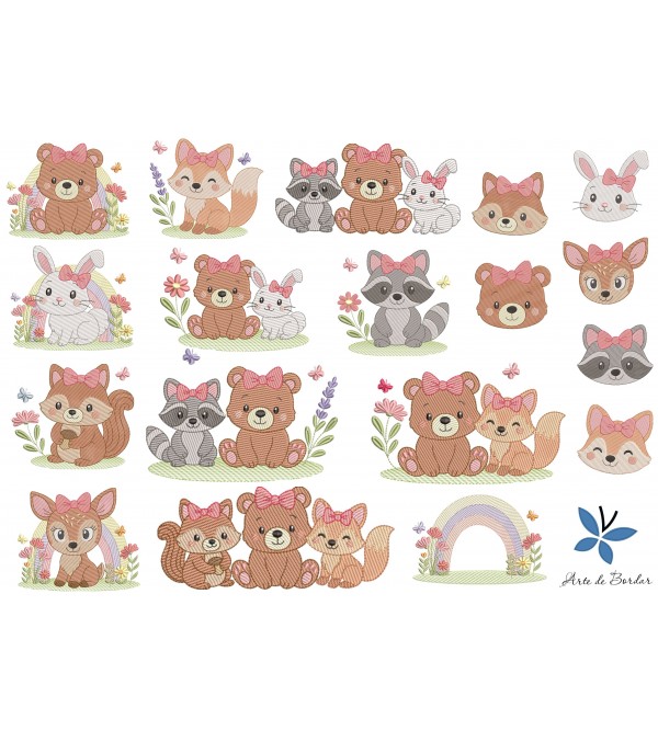 Matrizes de Bordado Coleção Animais 003