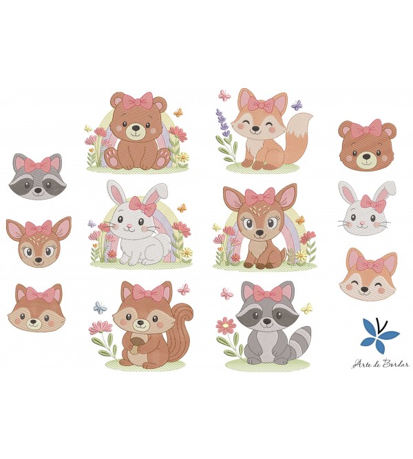 Matrizes de Bordado Coleção Animais 003