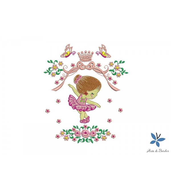 Matriz de Bordado Bailarina 008