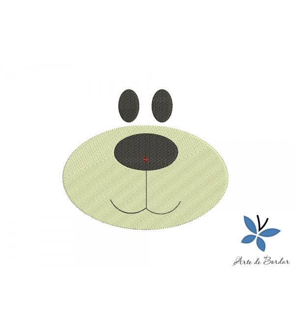 Matriz de Bordado Carinha de urso 002