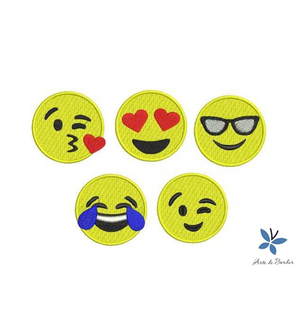 Matrizes de Bordado Emojis 001