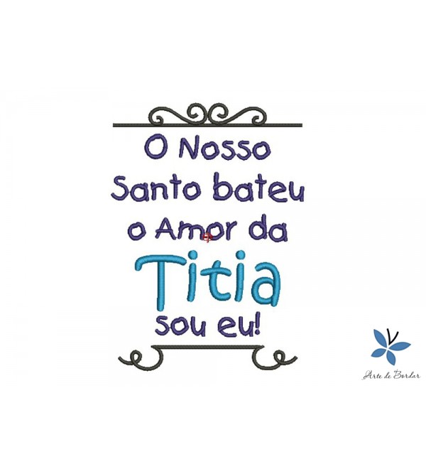 Matriz de Bordado Titia 001