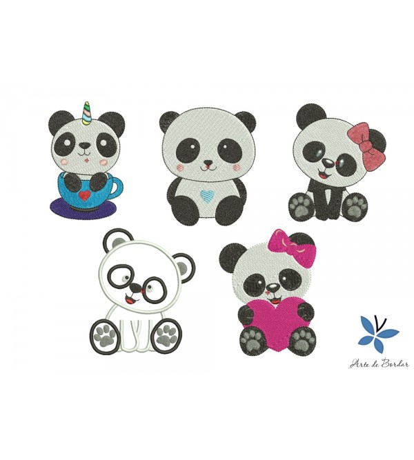 Matrizes de Bordado Pandas 003