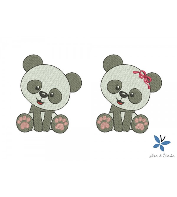 Matrizes de Bordado Pandas 001